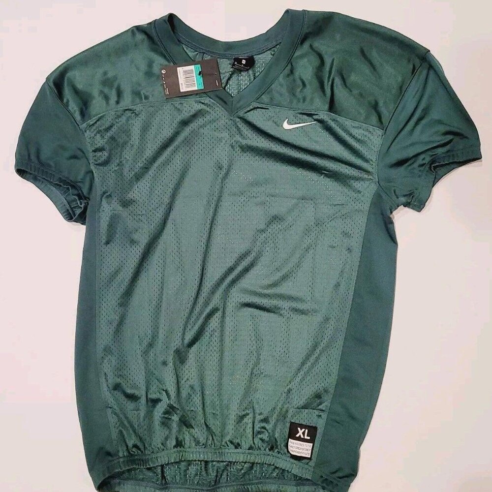 Nike Stock Vapor Mesh Football Practice Jersey Men's XL Dark Green 908727-341